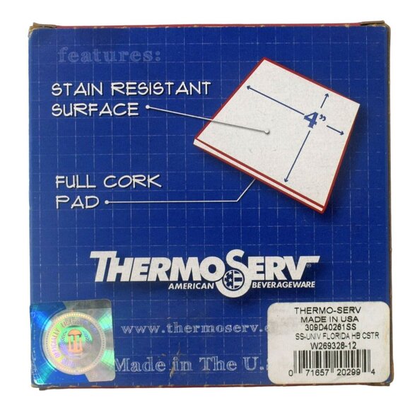 ThermoServ University of Florida Gators New 4 Drink Coaster Set - Picture 3 of 5